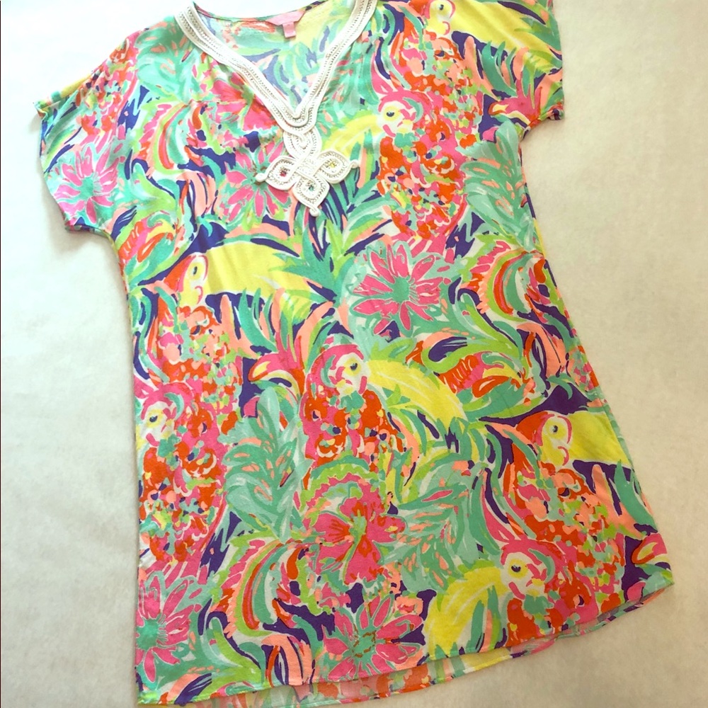 Lilly Pulitzer Casa Banana Dress Size Medium